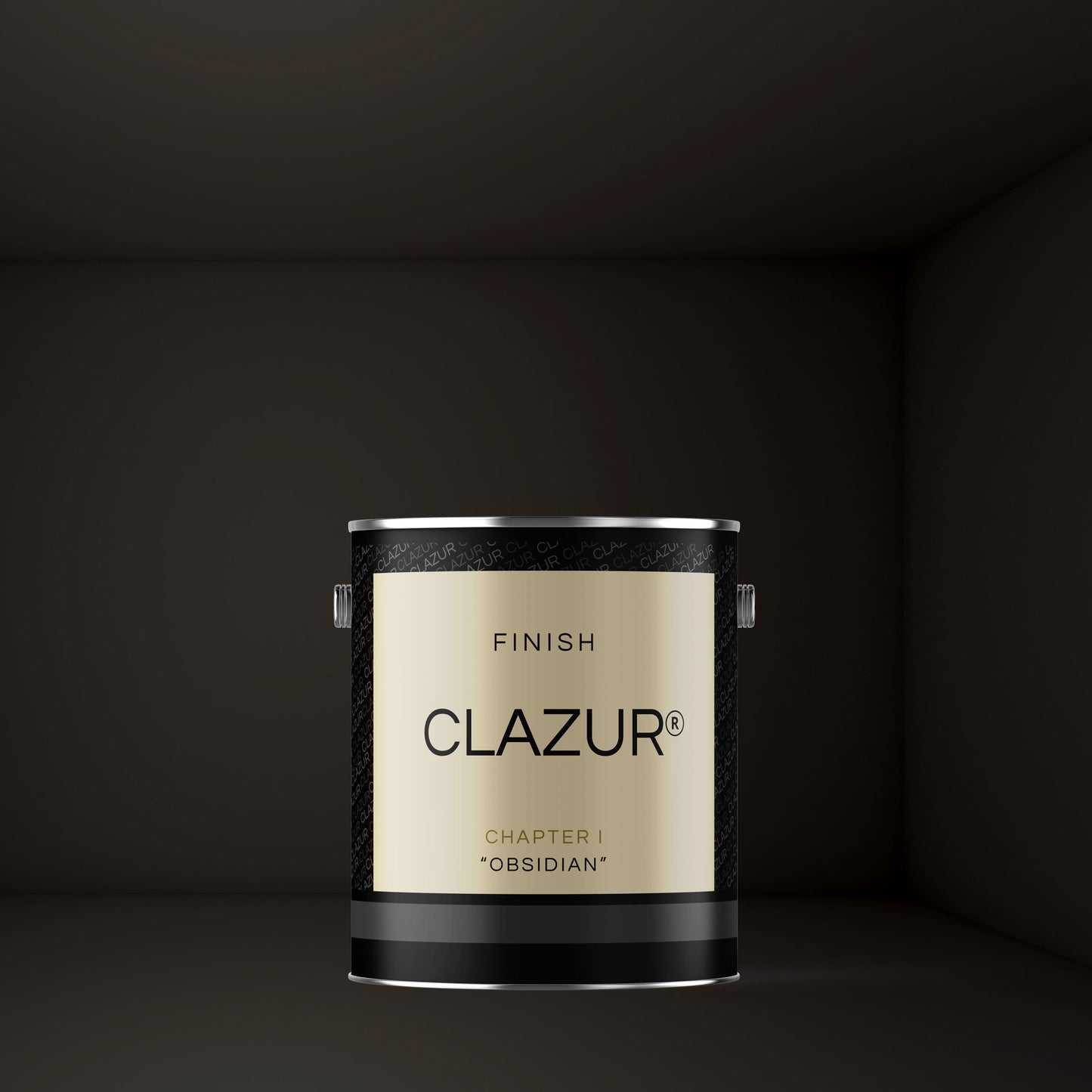 Zwarte lakverf in de kleur Obsidian van Clazur is sneldrogend, kras- en slijtvast voor binnen en buiten.