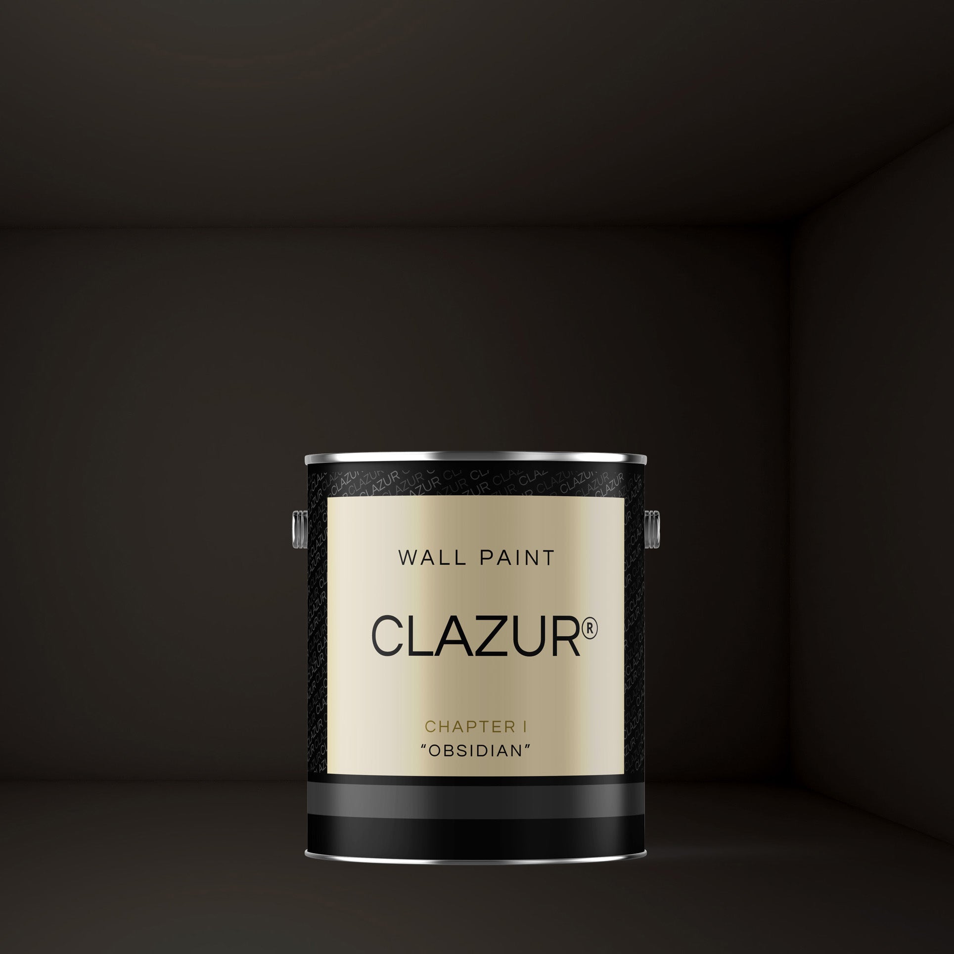 Zwarte muurverf Obsidian van Clazur is van premium kwaliteit en wordt gezien als luxe muurverf.